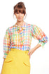 Viola Blouse - Tuscana Plaid